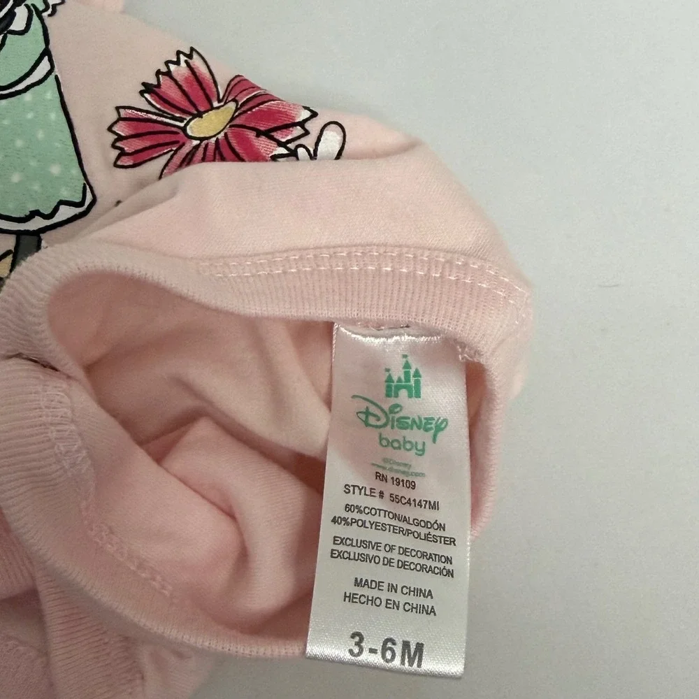 Way‎ to Celebrate Disney Baby Girl Bodysuits 3-6M Navy Pink Minnie Mouse 2 Pack